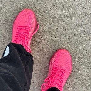 Women’s Bright Pink Athletic Sneakers - Stylish Everyday Comfort